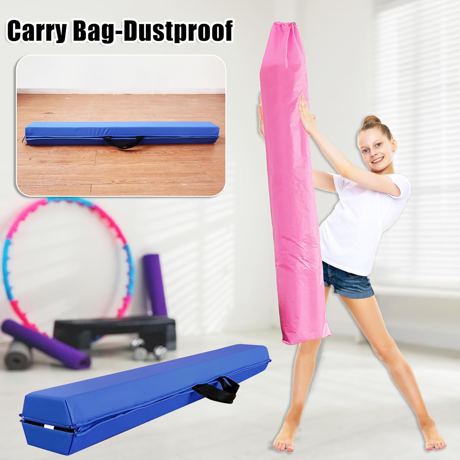 6 FT Folding Gymnastic Balance Beam