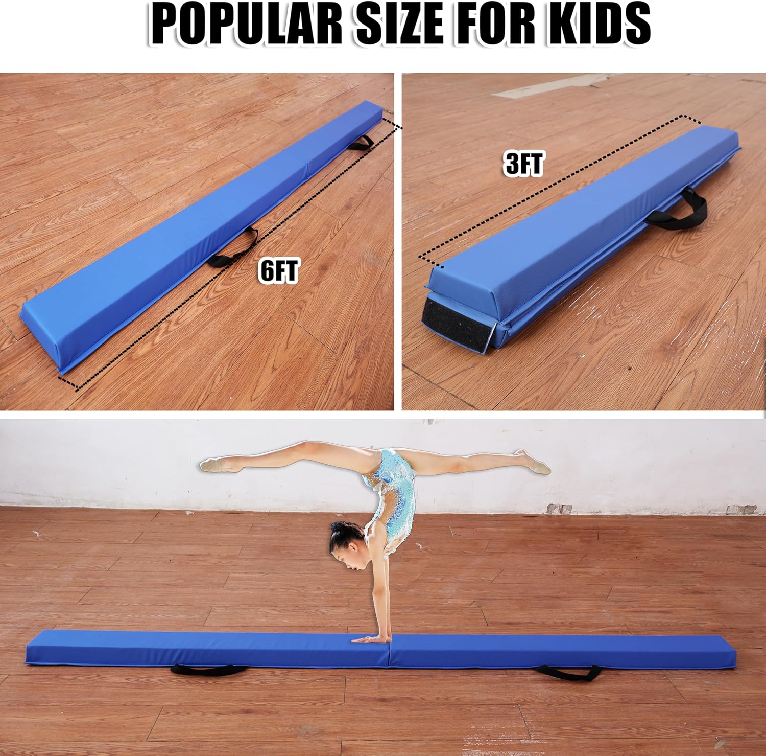 6 FT Folding Gymnastic Balance Beam