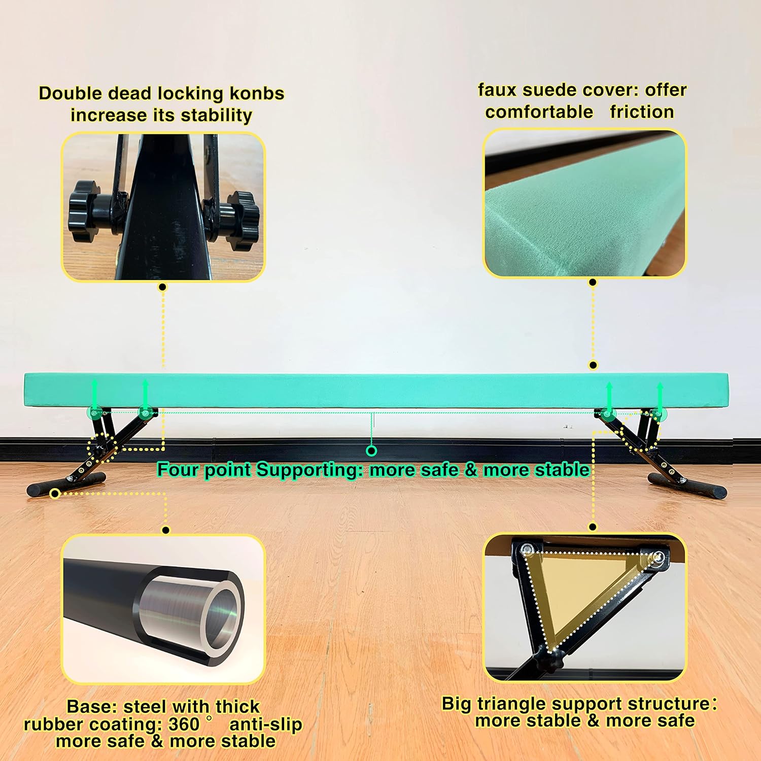 Gymnastic Training Beam Gymnastic Equipment for Athlete Home and Gym Club Use