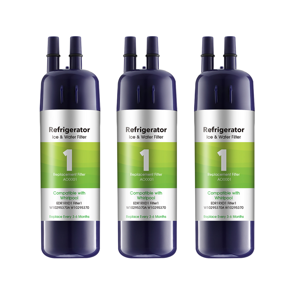 AO01 Replacement Refrigerator Water Filter for EDR1-RXD1 W11602565 W10295370A P8RFWB2L 9081 Filter 1 Whr1rxd1