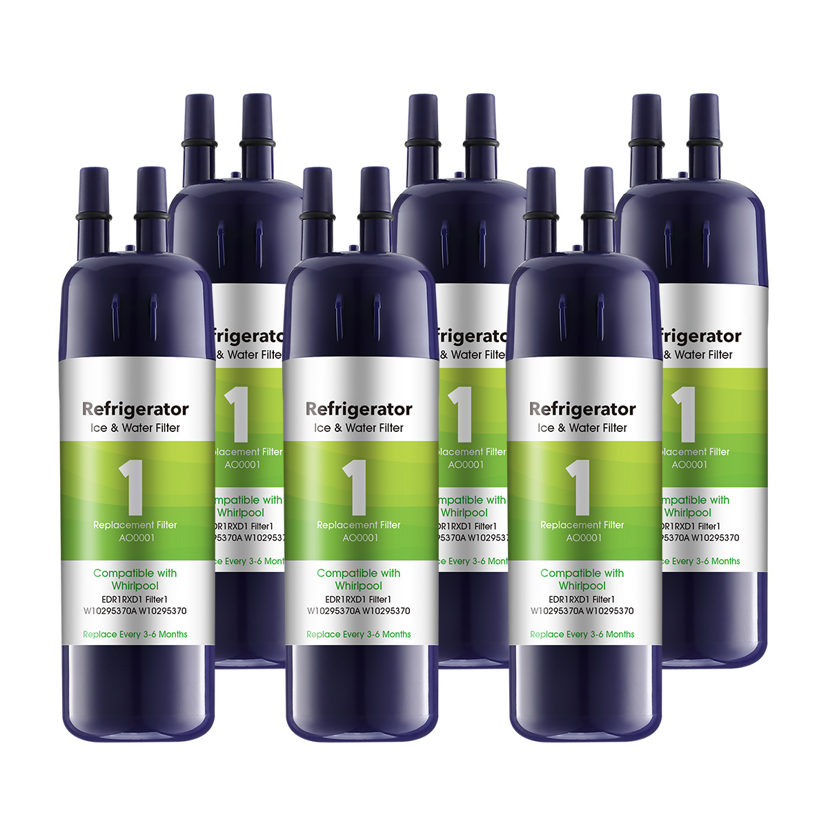 AO01 Replacement Refrigerator Water Filter for EDR1-RXD1 W11602565 W10295370A P8RFWB2L 9081 Filter 1 Whr1rxd1