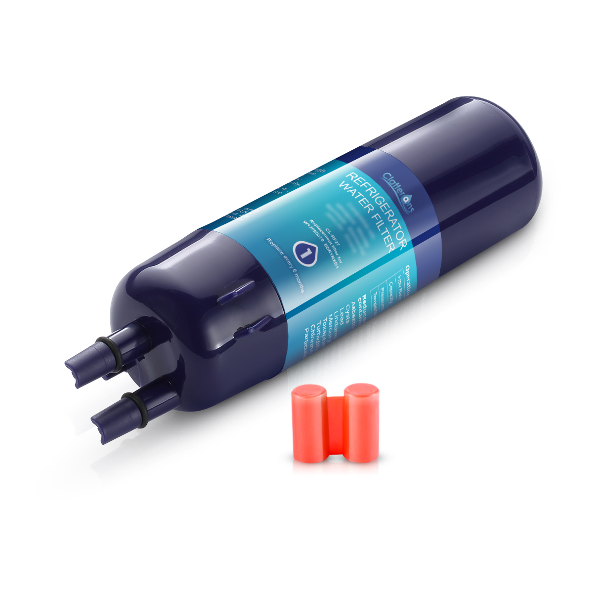 Clatterans CL-RF27 Refrigerator Water Filter Compatible for W10295370 W11602565 Filter 1 & 9930 Water Filter