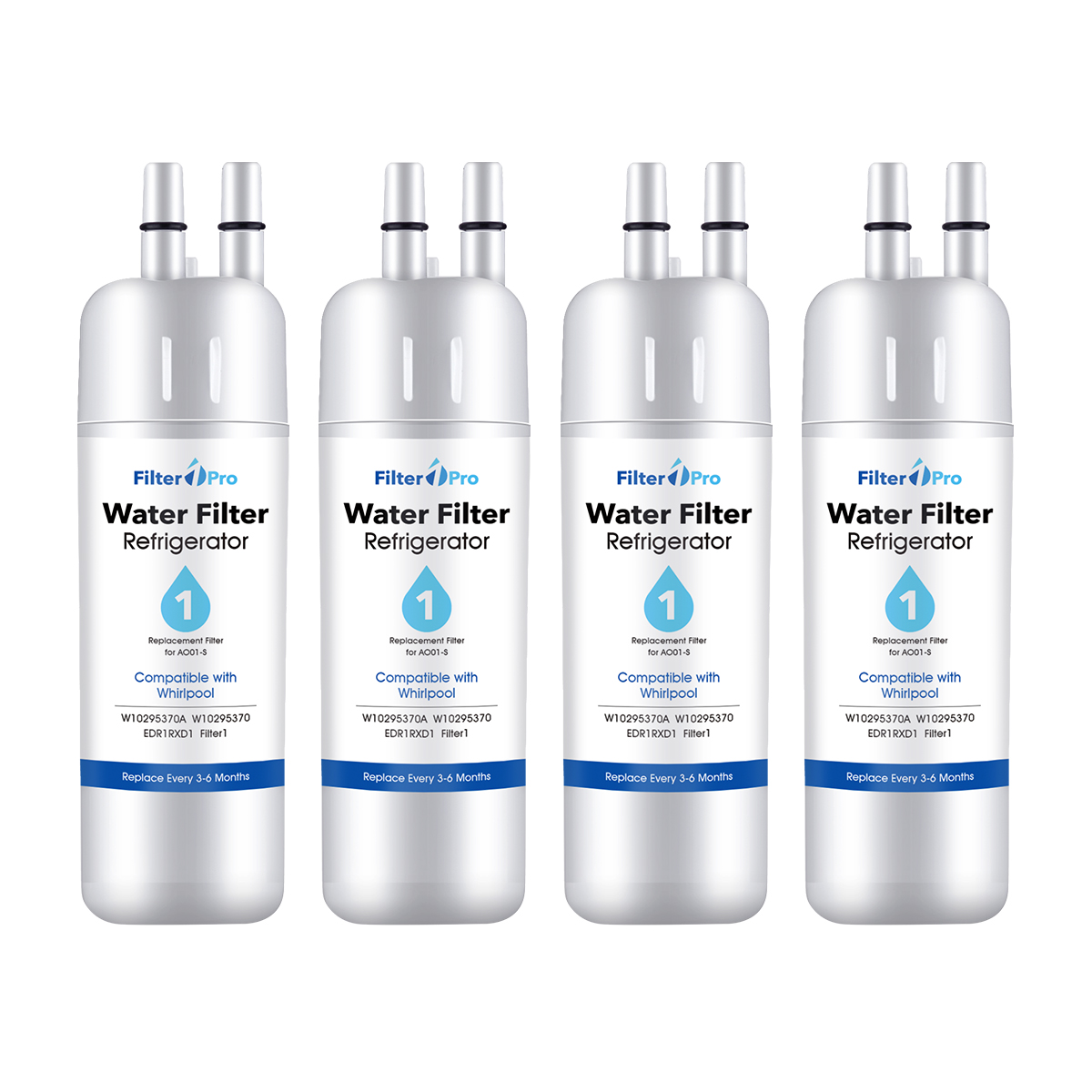 AO01 Replacement Refrigerator Water Filter for EDR1-RXD1 W11602565 W10295370A P8RFWB2L 9081 Filter 1 Whr1rxd1