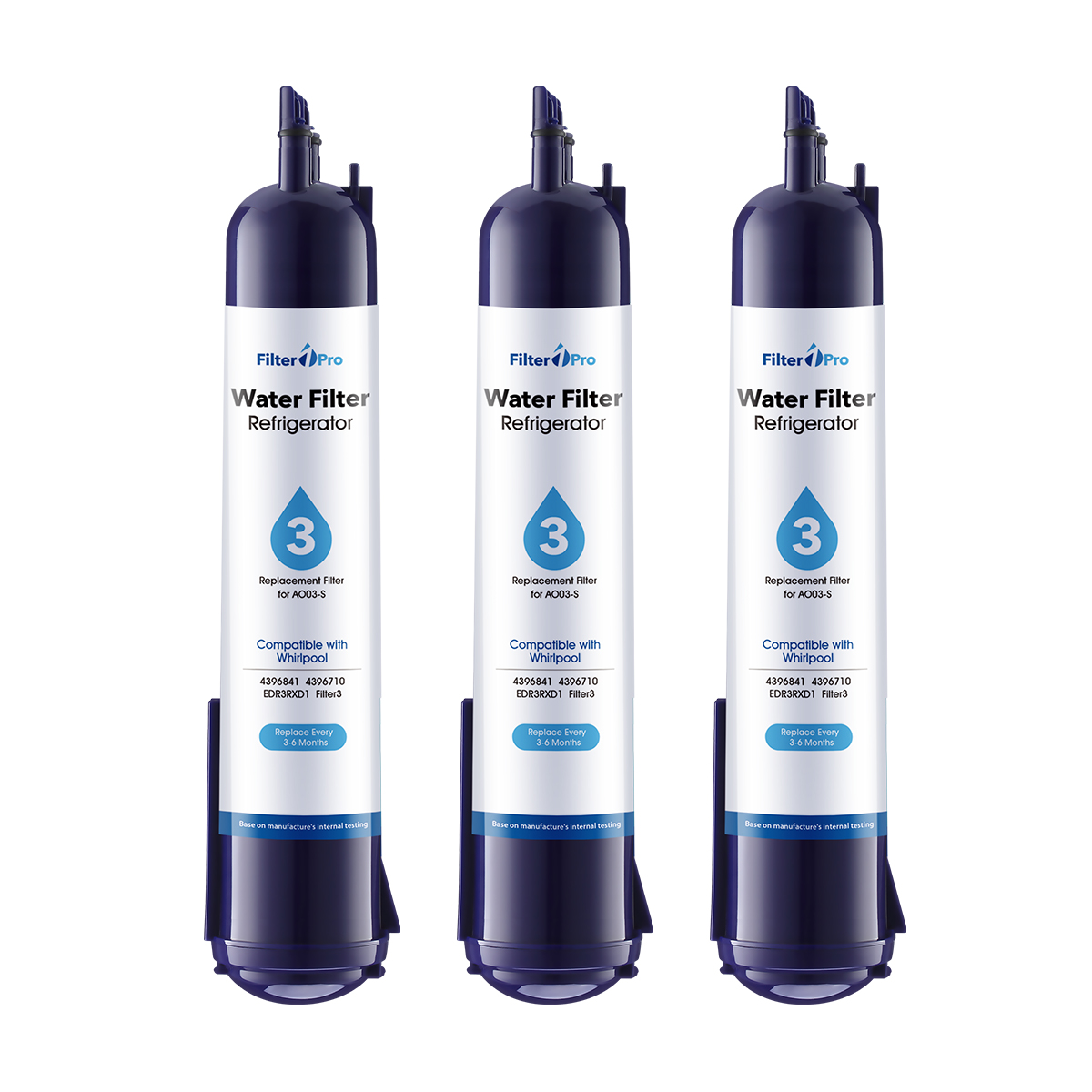 AO03 Replacement Refrigerator Water Filter for EDR3-RXD1 4396841 9083 Filter 3 Purple