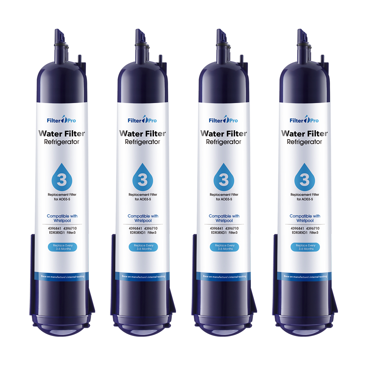 AO03 Replacement Refrigerator Water Filter for EDR3-RXD1 4396841 9083 Filter 3 Purple