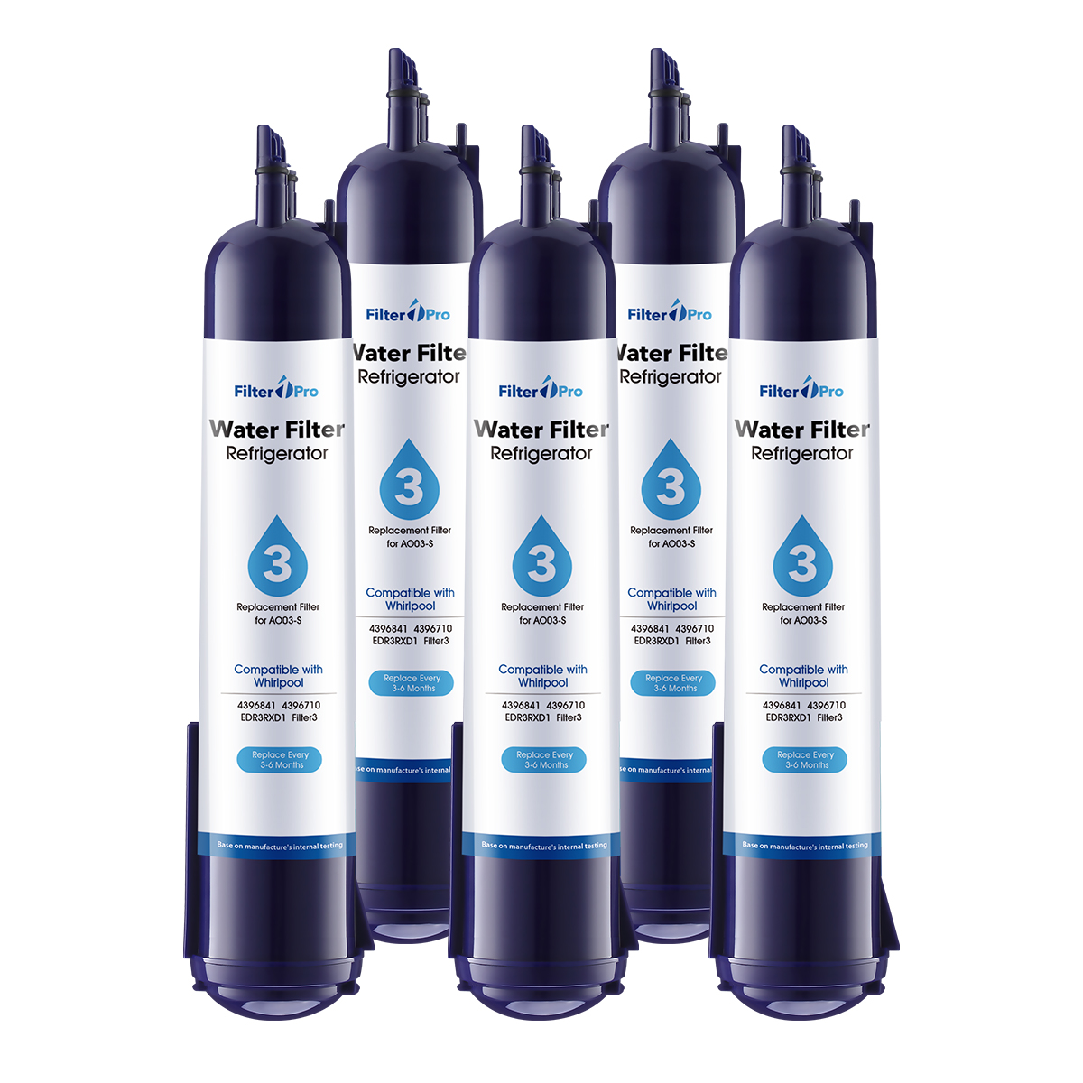 AO03 Replacement Refrigerator Water Filter for EDR3-RXD1 4396841 9083 Filter 3 Purple