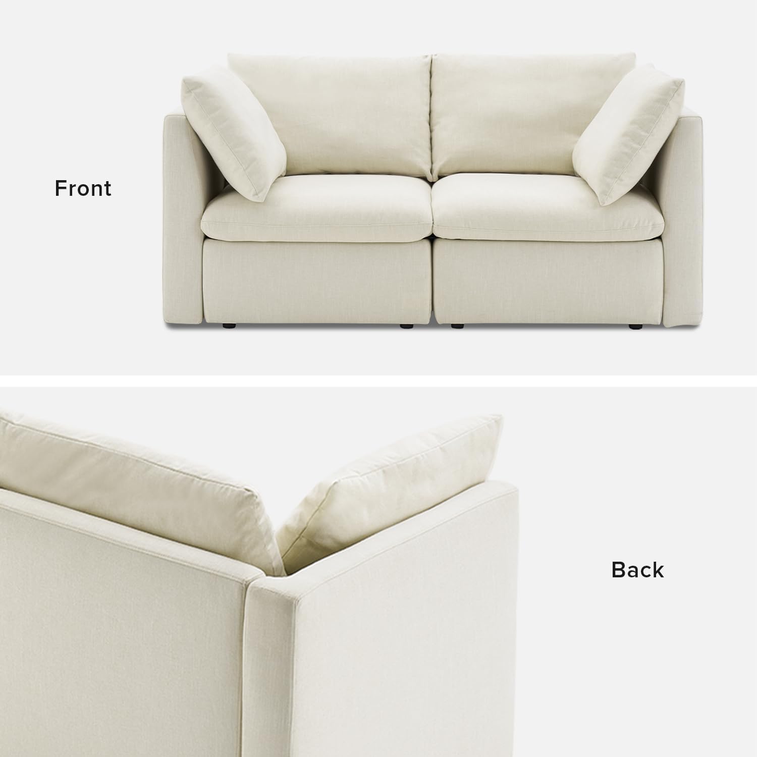 Oversized Modular Sectional Sofa with Fully Removable Covers and Storage