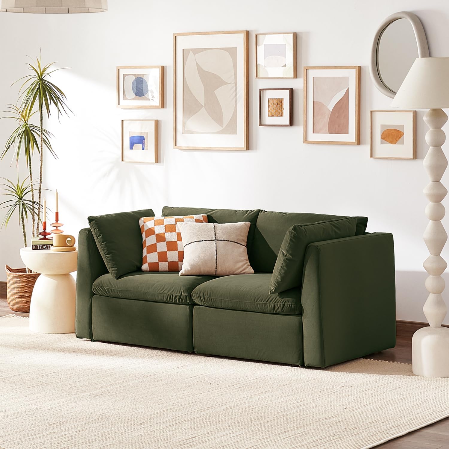 Oversized Modular Sectional Sofa with Fully Removable Covers and Storage