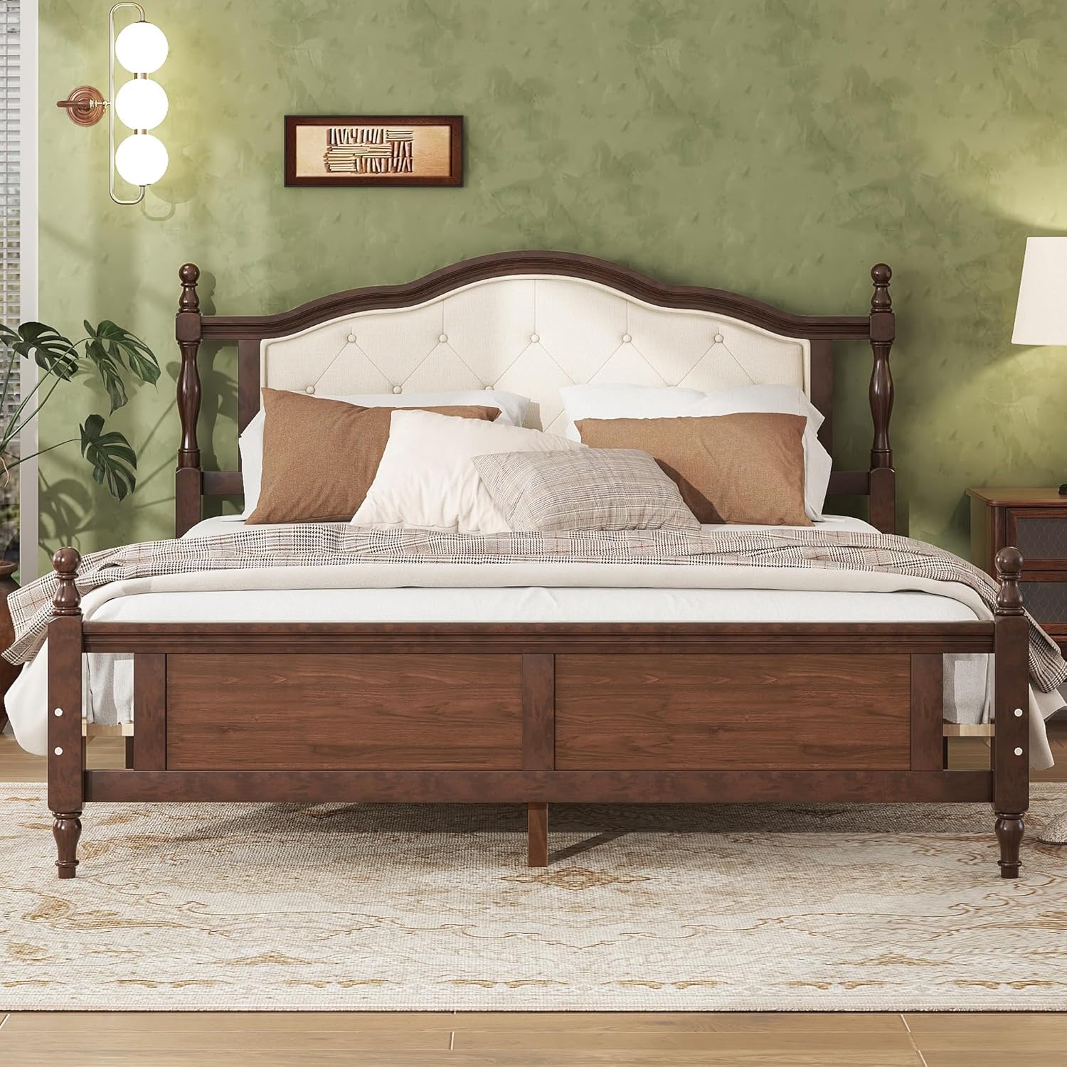Vintage Wood Bed