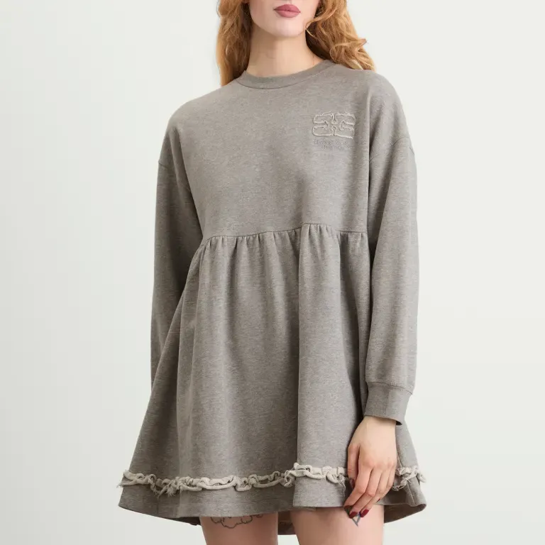 Crewneck Peplum Dress