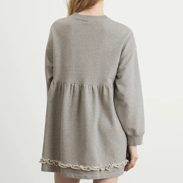 Crewneck Peplum Dress