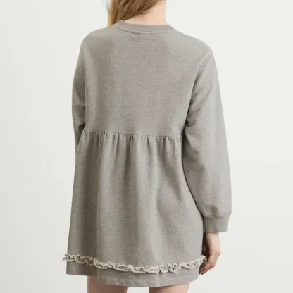 Crewneck Peplum Dress