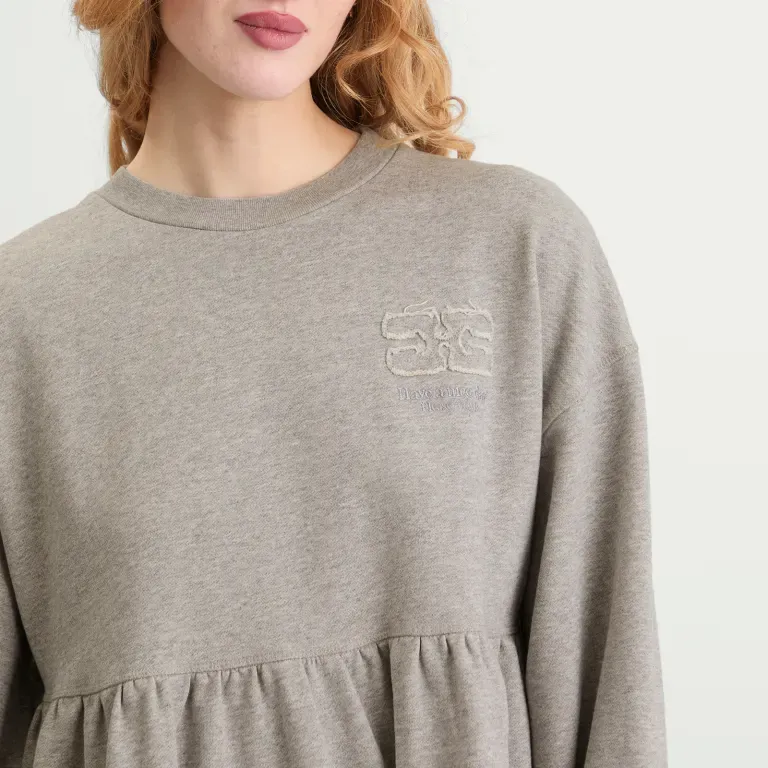 Crewneck Peplum Dress