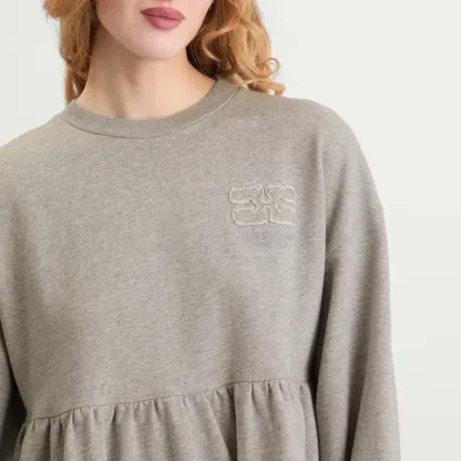 Crewneck Peplum Dress