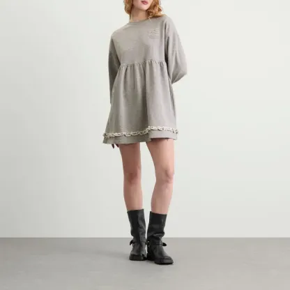 Crewneck Peplum Dress