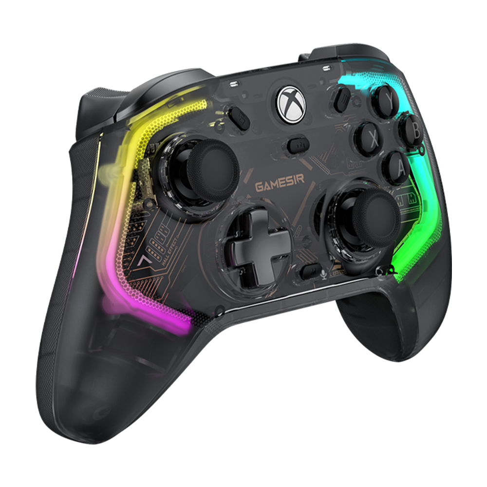 GameSir Kaleid Wired Transparent RGB Gaming Controller for Xbox