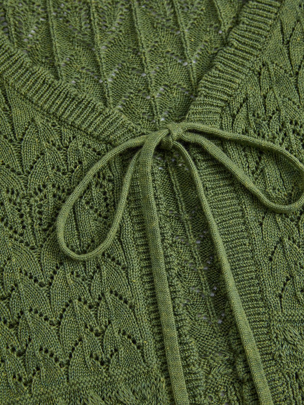 Green Cardigan and Cami