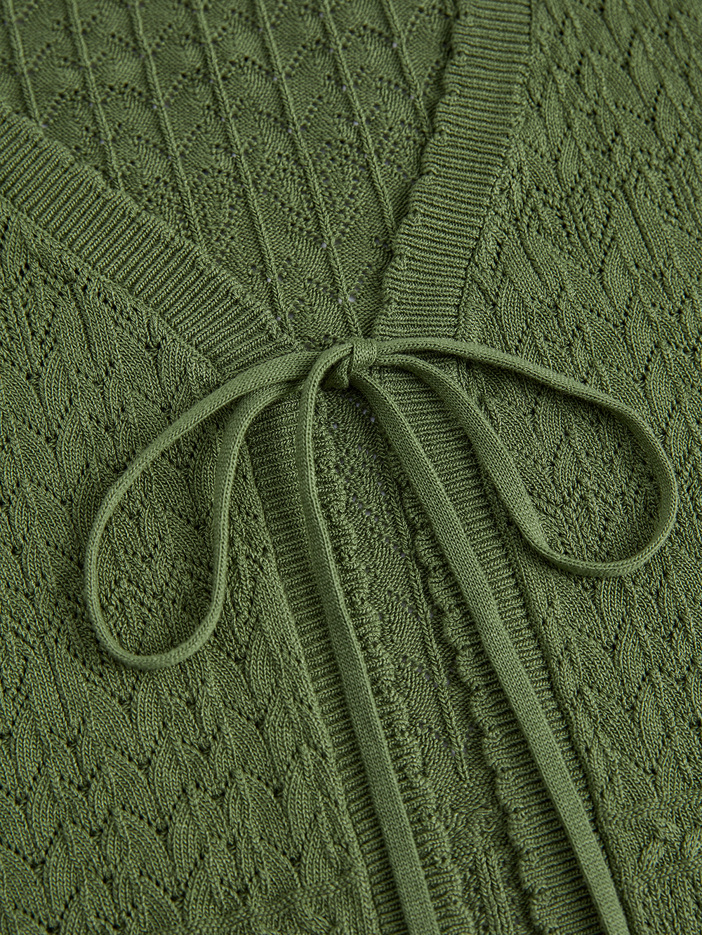 Green Cardigan and Cami
