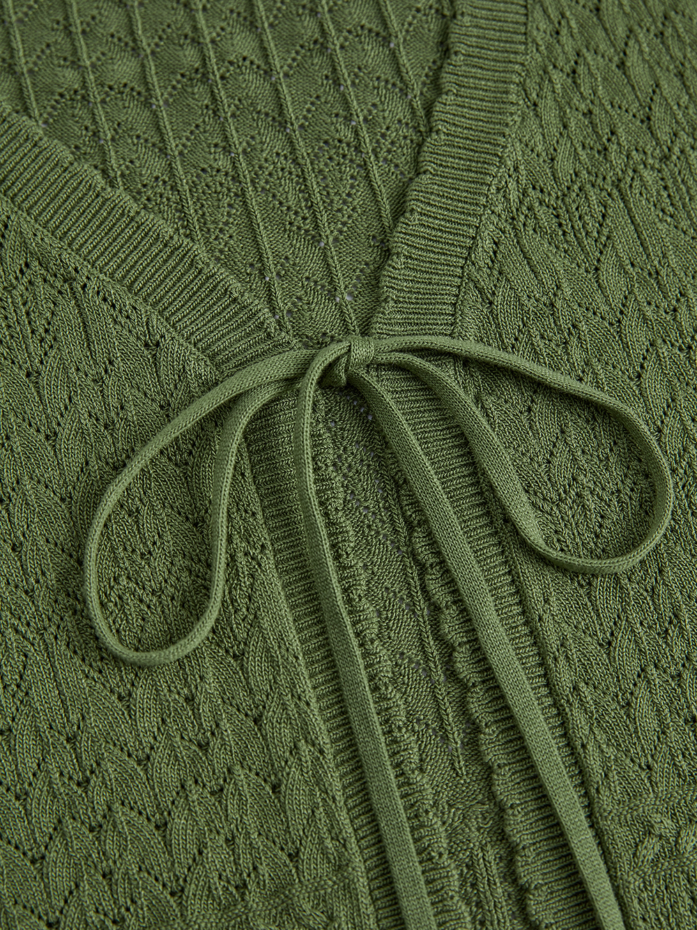 Green Cardigan and Cami