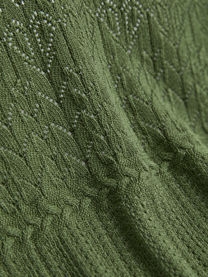 Green Cardigan and Cami