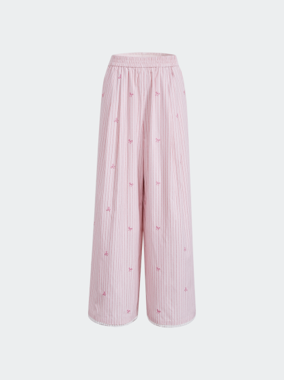 Pink Bow-Detail Cami & Pants
