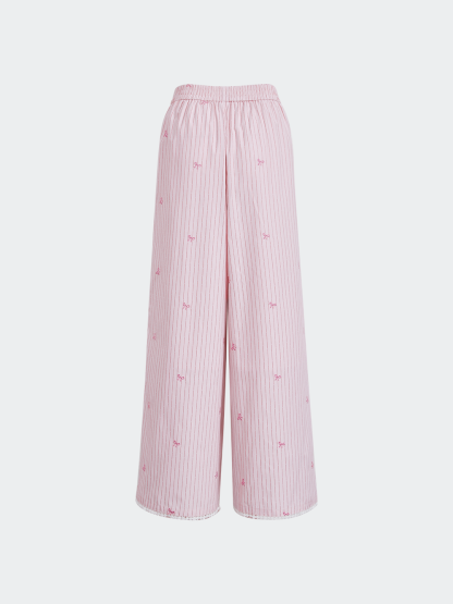 Pink Bow-Detail Cami & Pants