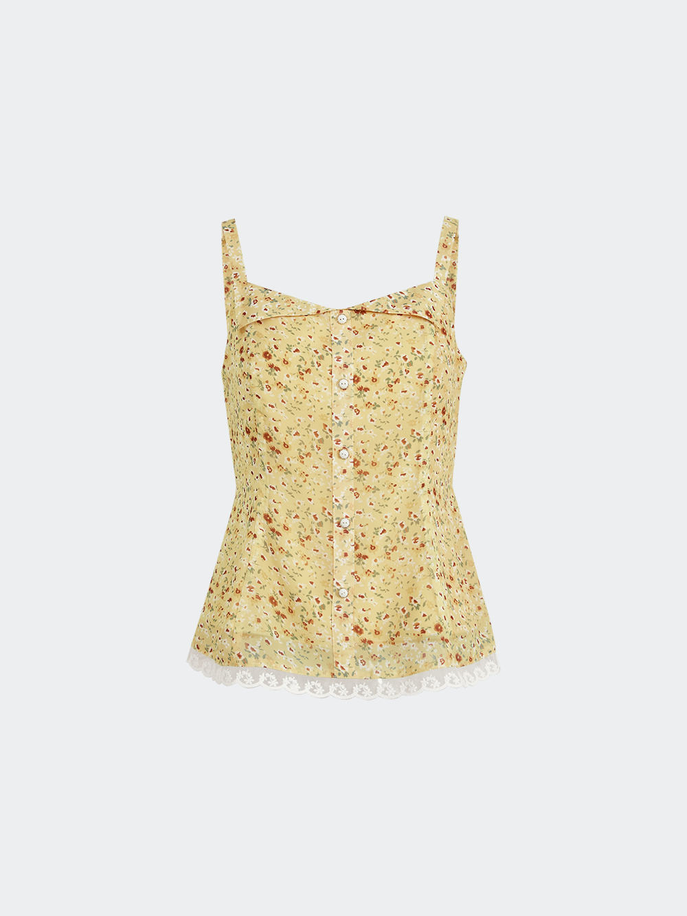 Floral Cami with Matching Hair Scrunchie