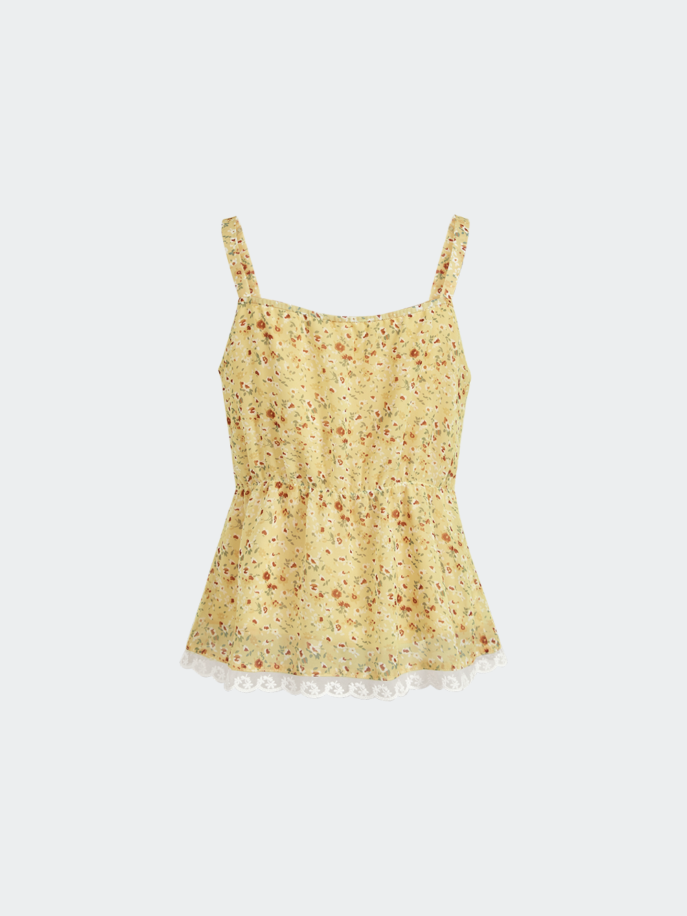 Floral Cami with Matching Hair Scrunchie