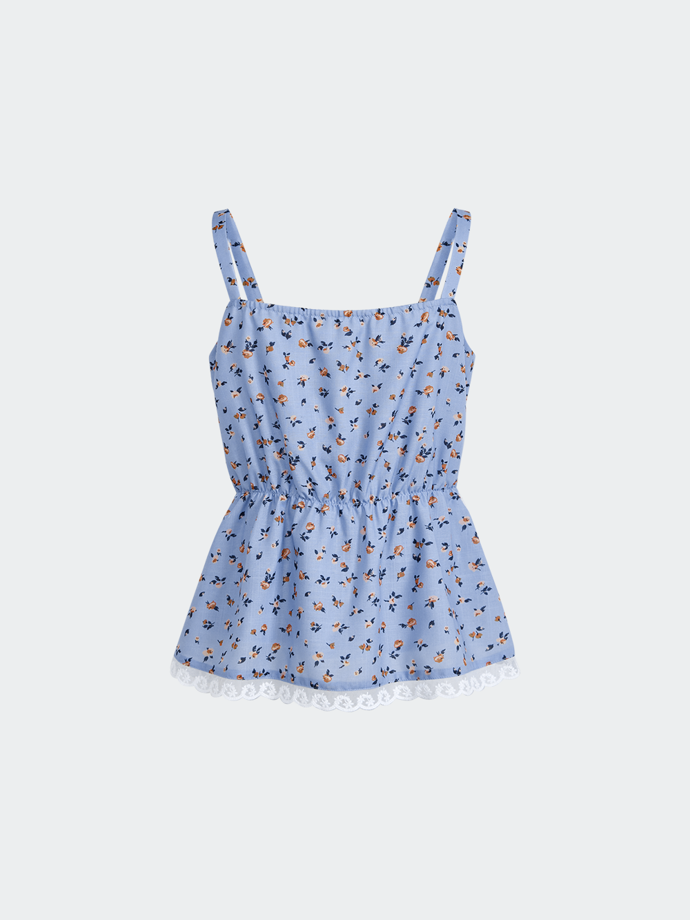 Floral Cami with Matching Hair Scrunchie
