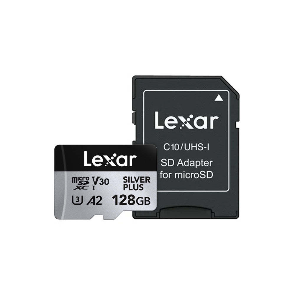 Lexar Professional Silver Plus 128GB microSDXC UHS-I V30 (205MB/s) -  Recommended Memory Card
