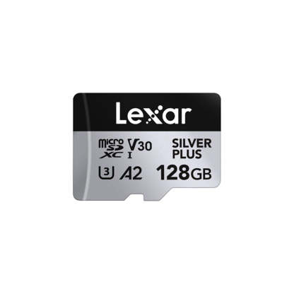 Lexar Professional Silver Plus 128GB microSDXC UHS-I V30 (205MB/s) -  Recommended Memory Card
