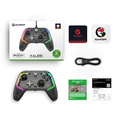 GameSir Kaleid Wired Transparent RGB Gaming Controller for Xbox