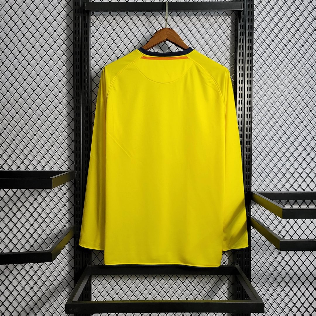 2008/2009 Retro Long Sleeve Barcelona Away Football Shirt