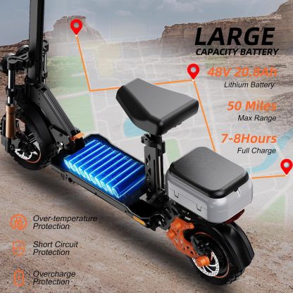Electric Scooter 1600W/5600W 50 Miles Range