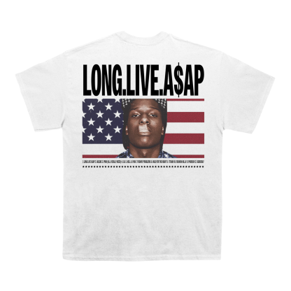 Asap Rocky Flag T-shirt (With Backprint)