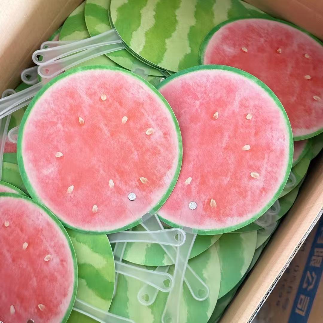 🍉 Ice-Cold Watermelon Handheld Fan – Stay Cool All Summer