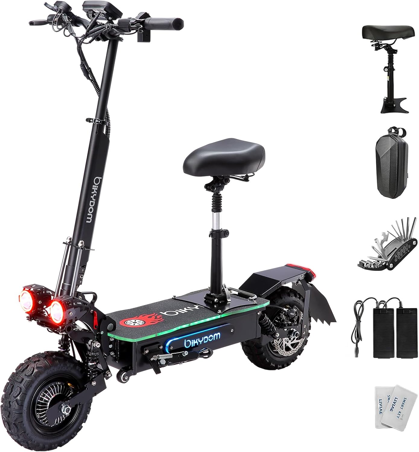 Electric Scooter 1600W/5600W 50 Miles Range