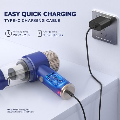 Handheld Vacuum Cleaner, 9500Pa Mini Handheld Vacuum Cleaner Cordless Car Vacuum Cleaner Powerful Portable USB Rechargeable Vacuum Cleaner for Home, Sofa, Car, Kitchen