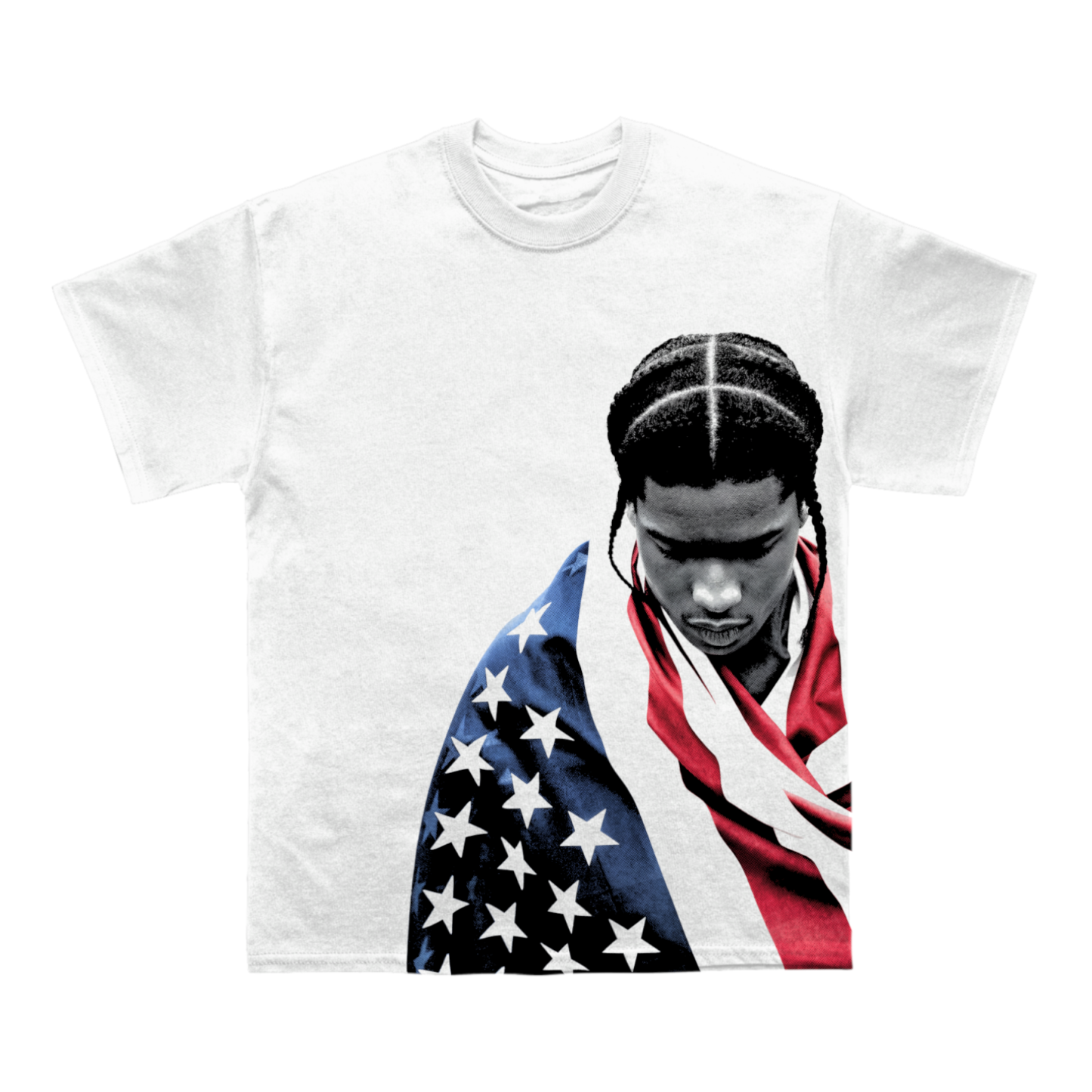Asap Rocky Flag T-shirt (With Backprint)
