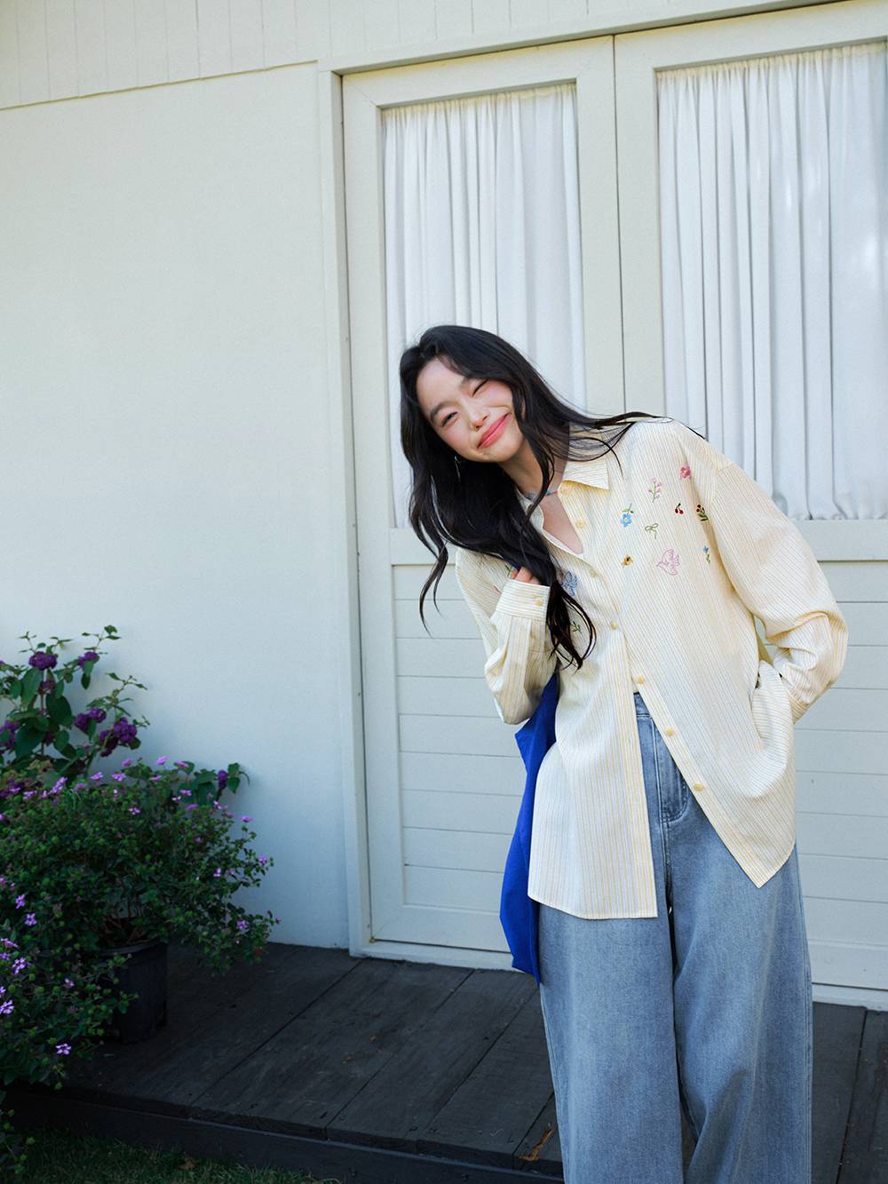 Spring Garden Embroidered Blouse