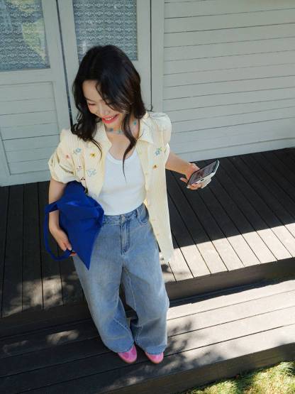 Spring Garden Embroidered Blouse