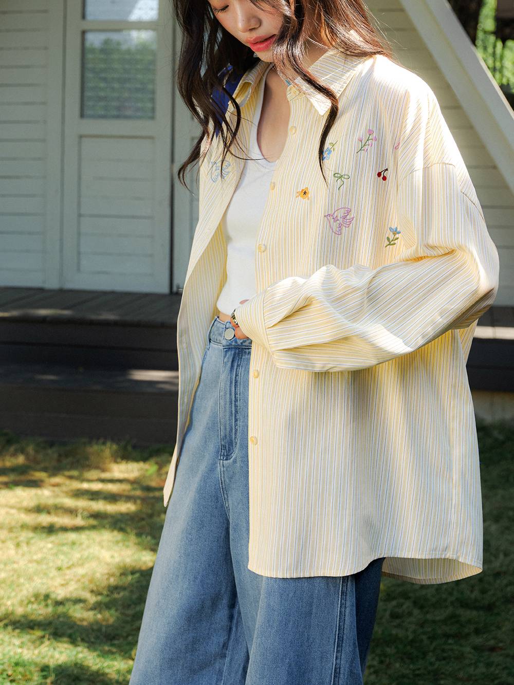 Spring Garden Embroidered Blouse