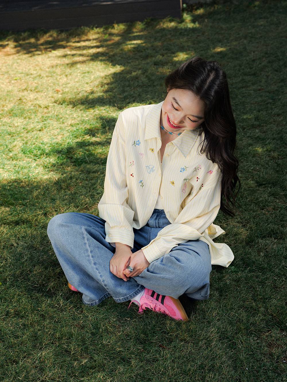 Spring Garden Embroidered Blouse
