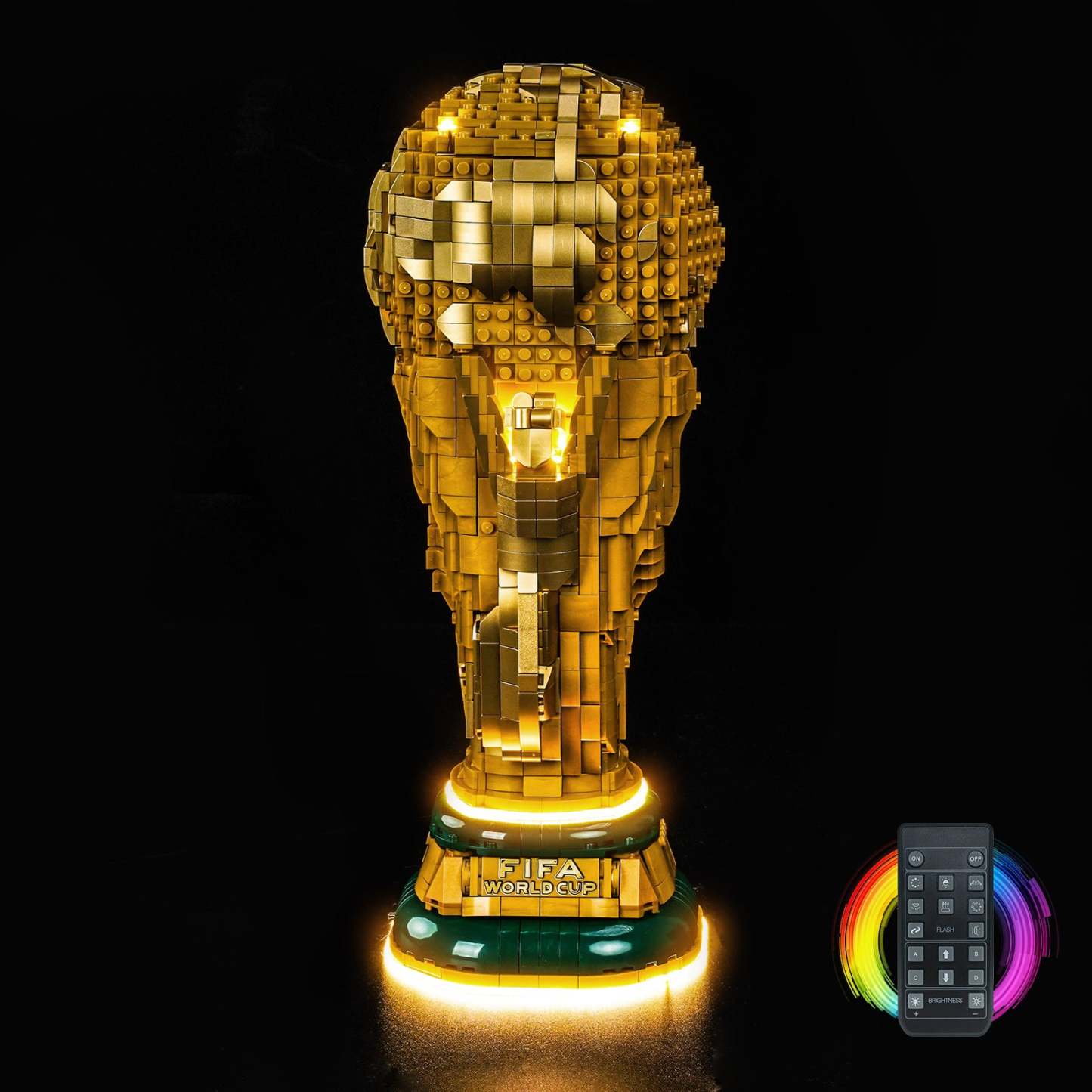 BrickBling Light Kit for LEGO Editions FIFA World Cup™ Official Trophy 43020 Warm Light Version
