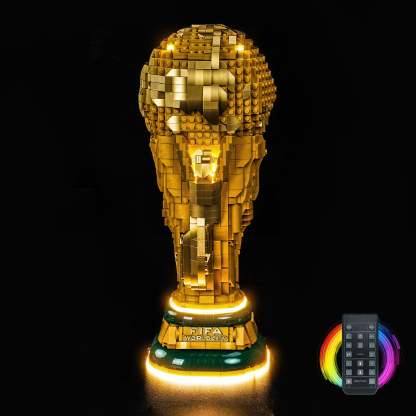 BrickBling Light Kit for LEGO Editions FIFA World Cup™ Official Trophy 43020 Warm Light Version