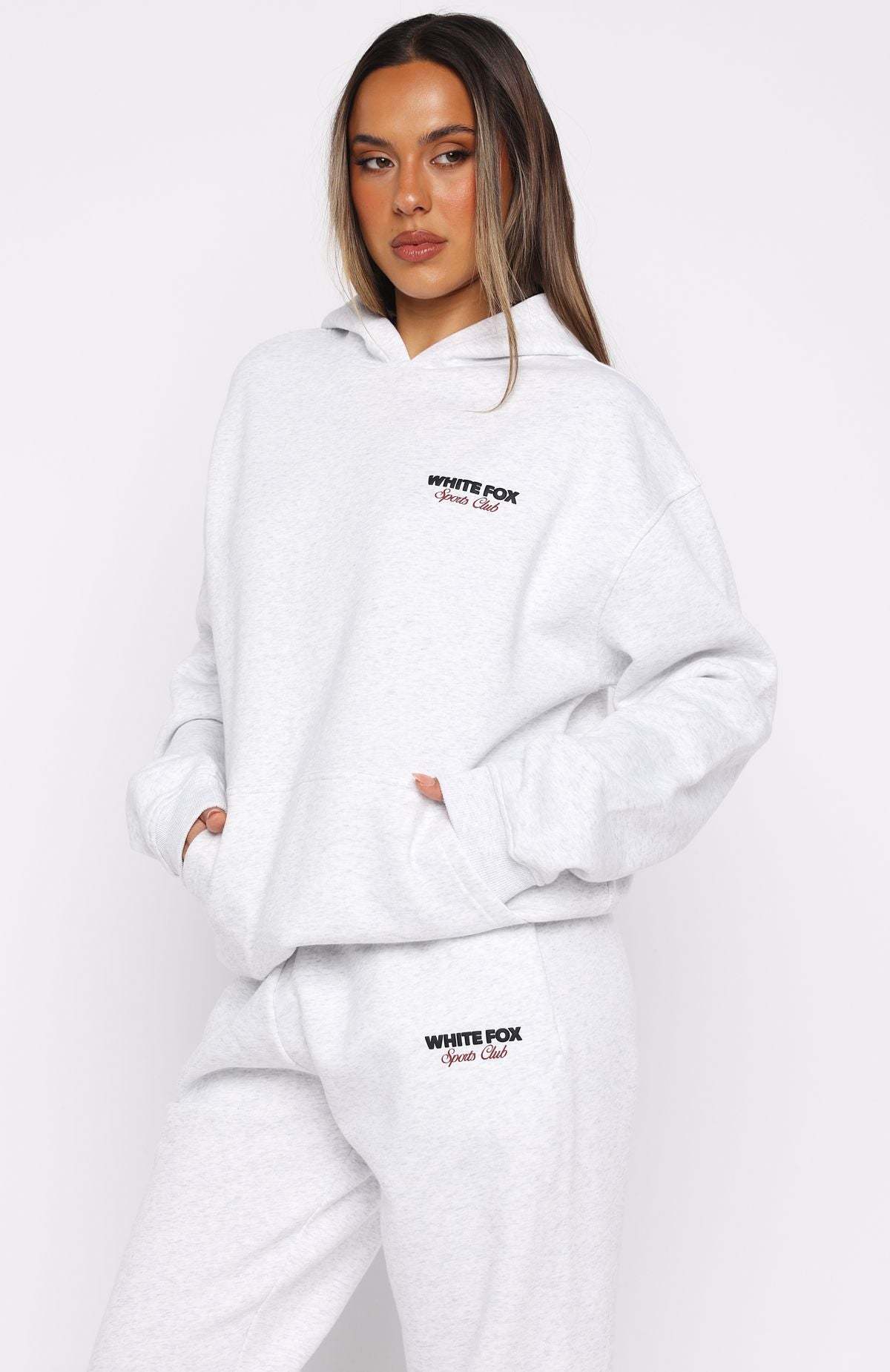 Club 14 Izzy Oversized Hoodie Grey Marle