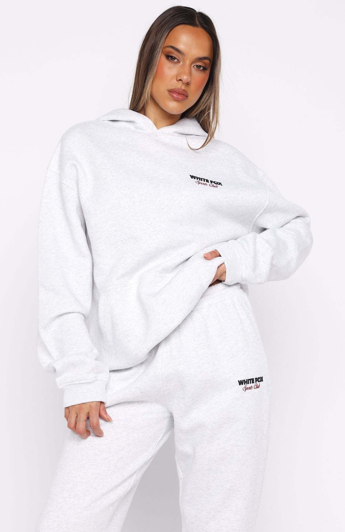 Club 14 Izzy Oversized Hoodie Grey Marle