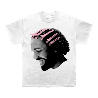 Drake Pink Clips Face T-shirt