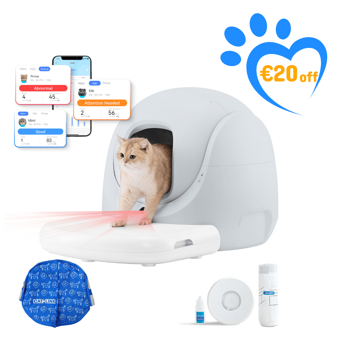 Catlink Baymax Lite (Gray) Self-Cleaning Litter Box