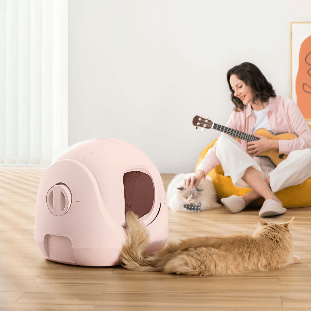 CATLINK Baymax Sakura – Self-Cleaning Litter Box
